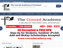 Tablet Screenshot of conradacademy.org